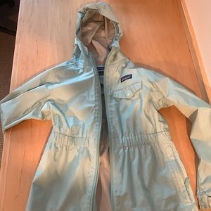 Kids water resistant Patagonia raincoat